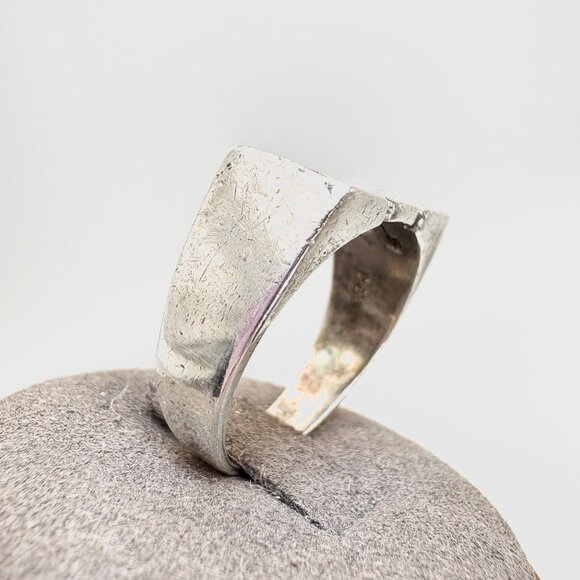 Sterling Silver 925 Toy Three Dimensional Lettering Statement Ring Size 11.25 - Picture 5 of 13